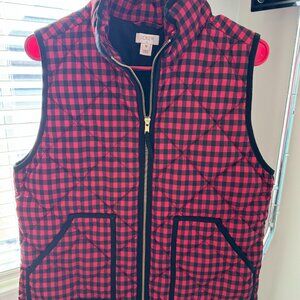 J Crew Buffalo Plaid Vest